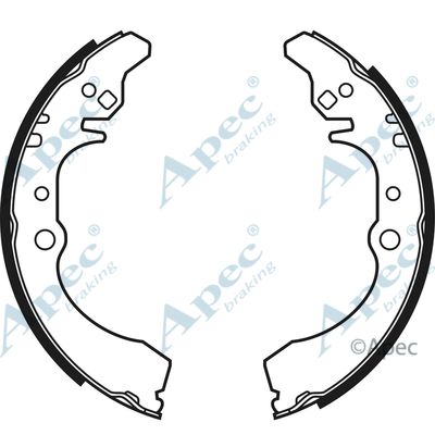 APEC BRAKING Комплект тормозных колодок SHU572